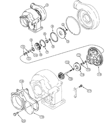 Turbo J535789 J353789 3802824 3535789 3535790 1103711 For 9040B 9045B