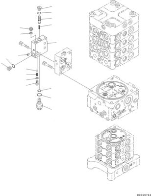 Excavator Parts Valve 723-50-62300 7235062300 702-21-09147 7022109147 For PC130 PC138