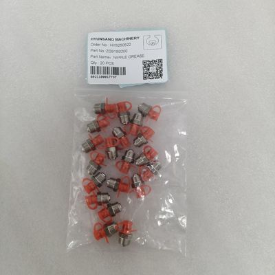 Hyunsang Excavator Parts NIPPLE GREASE ZG91S0200 For SK135SR, SK135SR-1E, SK135SRL, SK135SRL-1E