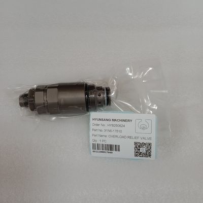Hyunsang Excavator Parts Overlord Relief Valve 31N6-17510 for Hyundai R210LC-7 R220-7 Excavators