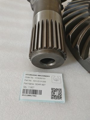 Hyunsang Excavator Parts  PINION AND GEAR 424-22-31200 For WA400, WA430, WA450, WA470