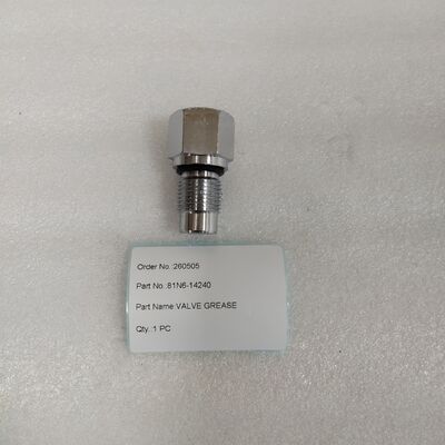 Excavator Parts Grease Valve 81N6-14240 For R110-7 R140LC-7 R140LC-9 R160LC-7 R210LC-7