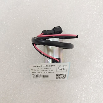 Komatsu 20Y-60-32120 Excavator Solenoid For PC200-7 07000-11007 07002-12034