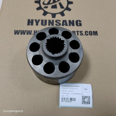 Hyunsang Excavator Spare Parts Cylinder Block A10V71 A10V45 A10V16