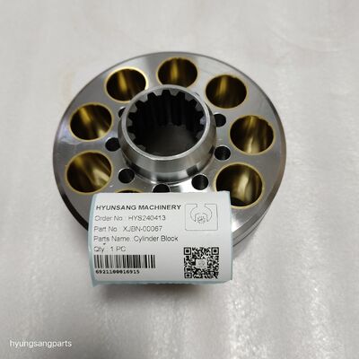 Hyunsang Machinery Parts Cylinder Block XJBN-00067 For HW210, HX220L, HX220NL, HX235L, HX260L