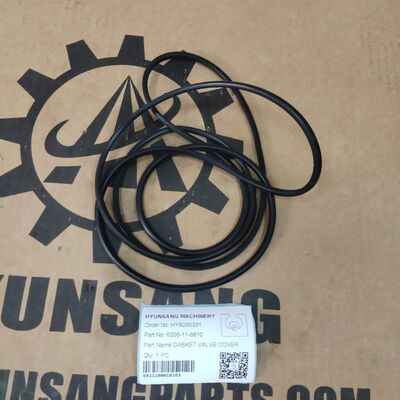 Excavator Parts Gasket 6206-11-8810 O-RING,CYLINDER HEAD COVER For Engine 6D95 S6D95