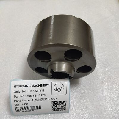 Bulldozer Parts Cylinder Block 708-7S-13120 7087S13120 for D65WX D85EX