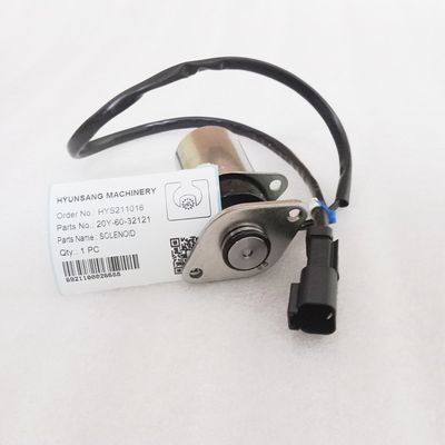  Solenoid 20Y-60-32121 11N6-66090 Excavator Spare Parts For PC200